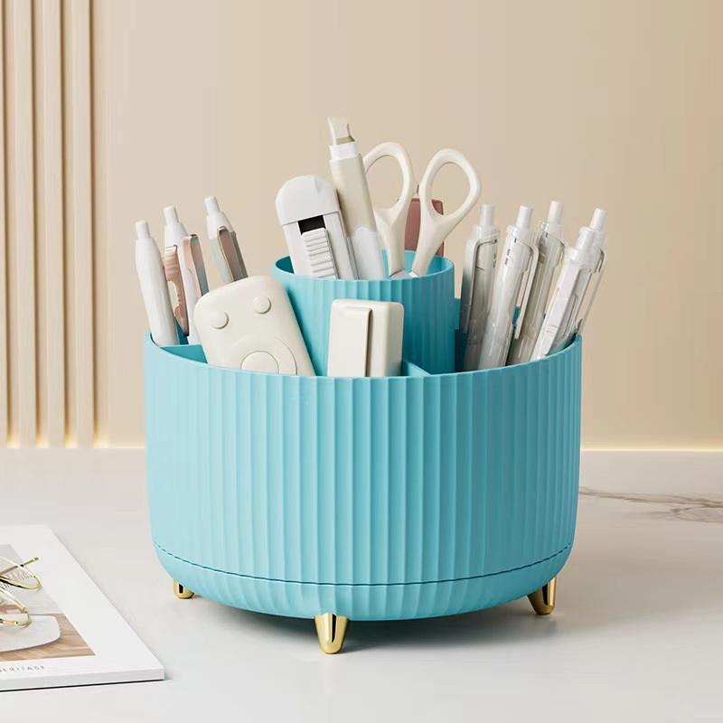 AuroraBeauty™ Rotating Makeup Brush Holder