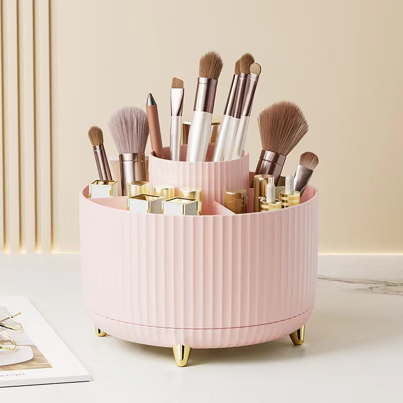 AuroraBeauty™ Rotating Makeup Brush Holder